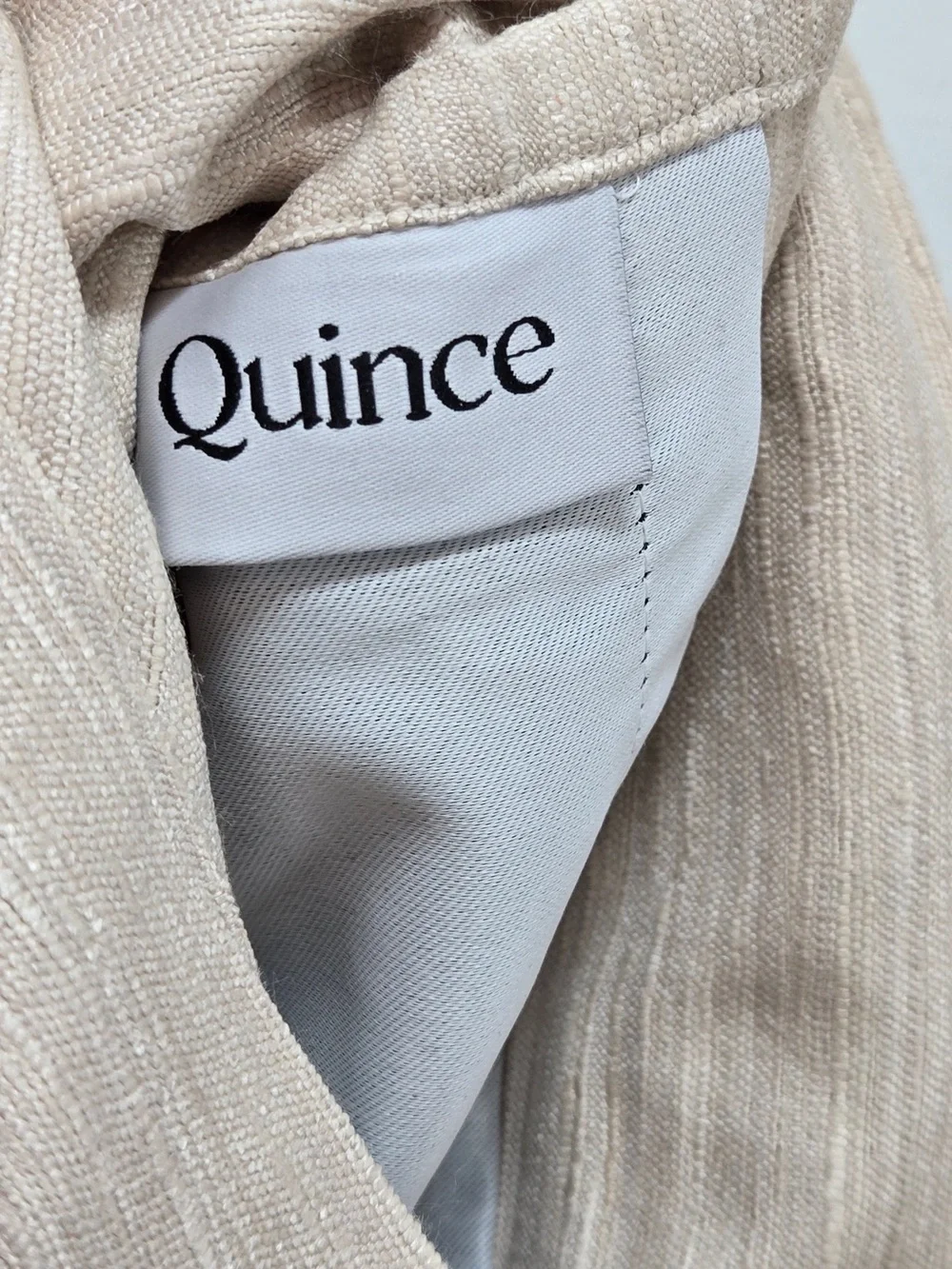 NWT QUINCE Set Of 2 48x84 Raw Silk Blackout Curtains Sand 9073